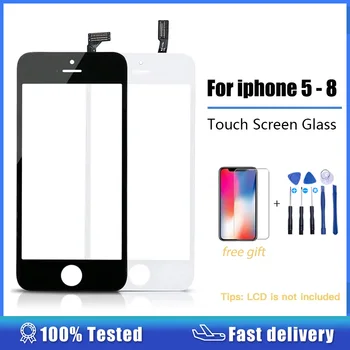 Digitalizator touch screen za iPhone 5s 5 6 plus 6 se s 5c zaslon Osjetljiv na dodir + Okvir Prednji Dodirna površina Staklene Leće 6 P, 6 s dodatna Oprema za telefone