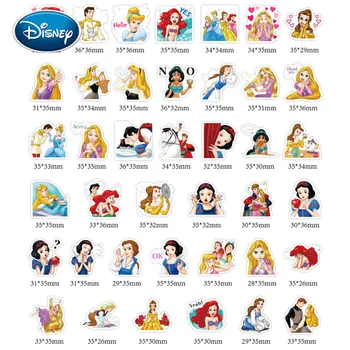 Disney 40 princeza naljepnice crtani slatka naljepnice mobilni telefon čaša za vodu uredski materijal vodootporan nakit ručne izrade naljepnice