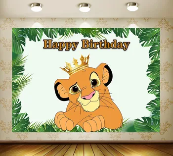 Disney Lion King Ukras Žurka povodom Rođenja Kralj Džungle je Lav Balon Sa Happy Birthday Banner Tanjur Šalica Ubrus Jednokratna zabava