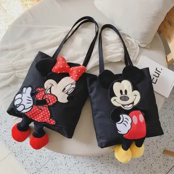 Disney ' s Mickey Mouse torba na rame ženska 2020 nova torba velikog kapaciteta mekana torba-instant messenger torba za kupovinu