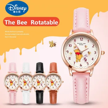Disney Winnie Pooh Crtani Djevojka Rotirajući Brojčanik Modni Svakodnevne Japanski kvarcni ručni sat Za žene Mladih dama Studentske sportske poklon sat