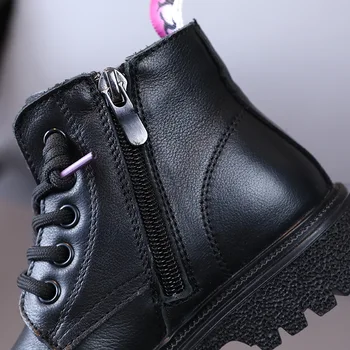 Dječje cipele 2021 jesensko-zimske nove cipele za dječake od prave kože za djevojčice moto čizme