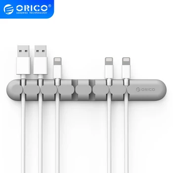 Držač Kabela ORICO Silikon Kabelski Organizator USB Моталка Za Desktop Uredan Stezaljke Za Upravljanje Držač Za Miša i Tipkovnice slušalice Slušalice
