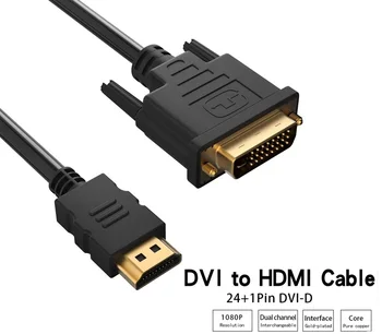 Dual-link DVI-D 24+1 s HDMI kompatibilnim Kabel-ac ispravljačem velike brzine Dvosmjerno za LCD tv HDTV Xbox, PS3 Računalo Projektor