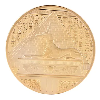 Egipat Bek Smrti Primjerak Kovanice Anubis Zlatne Kovanice Egipatski Bog Smrti Prigodni Kovani Novac Zbirka Poklona