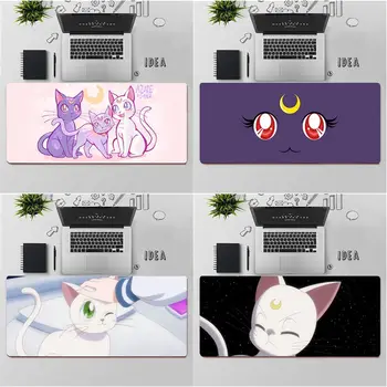FHNBLJ Visoke Kvalitete Anime Lunar mačka Prirodni Kaučuk Gaming podloga za miša Stolni Tepih Gumeni Tepih za računalni miš