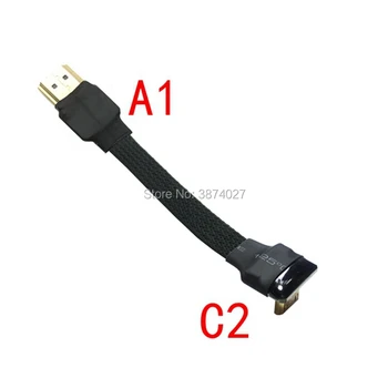 FPV Mini HDMI - kompatibilni adapter Micro HDMI 50 cm FPC Traka Flat Kabel HDMI oklopljeni za Мультикоптерной Aerosnimanja