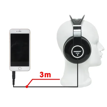 FREEBOSS HP288 Hi-Fi Slušalice Poluotvorene na uho 3,5 6,3 nožica Podesiva i jednostavno оголовье Slušalice HiFi Slušalice