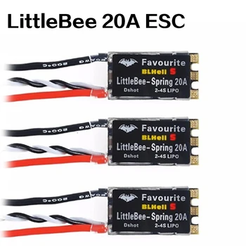 FVT LittleBee Little Bee BLHeli_S Opruga ESC 20A Regulator Brzine 2-4S Podrška Dshot za FPV Utrke Neradnik