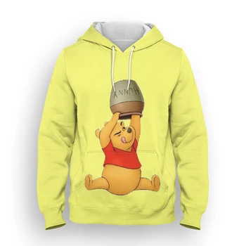 Hoodies za muškarce Диснеевский Crtani Anime Winnie Pooh 3D Print Dječak Djevojčica Dječji pulover Proljetna moda Ženski veste