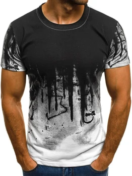 Izravna prodaja tvornice trendi ljetne muške majice ručno oslikana tinte za ispis casual majica muška t-shirt muški veličina 110-
