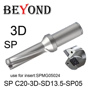 Izvan bušilice 3D 13 mm 13,5 mm SP C20-3D-SD13-SP05 SD13.5 U Bušilica koristiti SPMG SPMG05024 Zamjenjive твердосплавные umetanje Alata CNC
