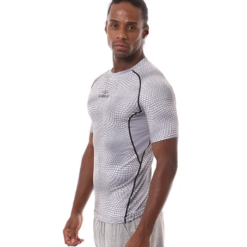 J6281-fitness Trening za muškarce majica kratkih rukava za muškarce toplinska odjeća za bodybuilding za mišiće компрессионная tanka elastična odjeća za vježbanje