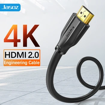 Jasoz 4k HDMI Kabel HDMI 2.0 Kabel od čovjeka do čovjeka velike brzine 18 Gbit / s Pozlatom Priključni Kabel Kabel za TV set-top box PS4 HDMI Kabel
