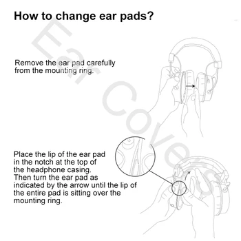 Jastučići za uši jastučići za uši za slušalice Audio-Technica ATH ESW10 ATH-ESW10 Zamjena Slušalica jastučići za uši