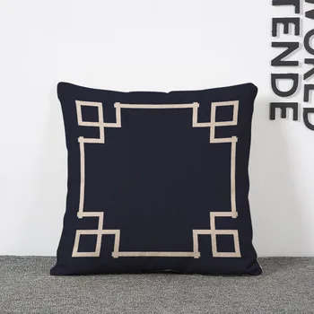 Jedna strana presvlake za jastuke kućni ukrasni jastuci s geometrijskim uzorkom Klasicni H kvadratnom veličine 45x45 cm jastučnice jastučnicu