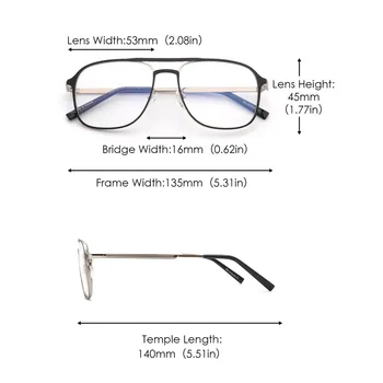 JM Ultra Ženske, Muške Naočale s anti-plavom svjetlošću Modni Zaštitne naočale za računalo u metalnom ivicom