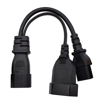 Kabel za Napajanje Razdjelnika Tipa Y,Iec320 3-Pinski Konektor za C14 do Штекеру C13+2 Rupe Eu 4,0 mm Utičnica naponski Kabel Ac
