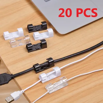 Kabelske stezaljke za organizer Upravljanje kabelom desktop i workstation ABS Menadžer Žica Držač kabela USB Punjenje prijenos podataka Моталка za kalema