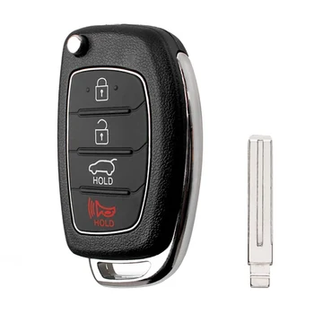 Keyecu Flip Daljinskog Ključa od automobila 4 Gumba 433,92 Mhz za Hyundai Tucson 2016 2017 2018 2019 FCC ID: TQ8-RKE-4F25 P/N: 95430-D3010