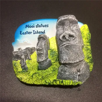 Kipovi Uskršnjih Otoka Moai Turistički Suvenir Za Putovanja Dekorativne Smole Magnet Za Hladnjak Obrt