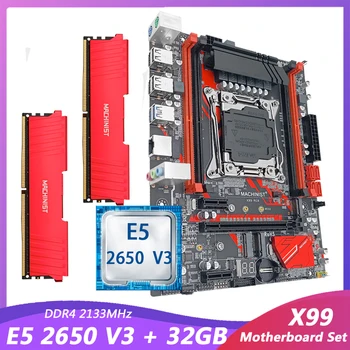 Kit matične ploče Machinsit X99 S procesorom Xeon E5 2650 V3 i 2*16 GB DDR4 memorije 2133 ECC Kombinaciji skup NVME USB3.0 Четырехканальный