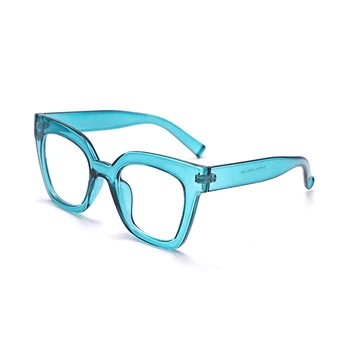 Klasicni Kvadratnom Mačje Oči Jednostavne Rimless Za Naočale Muškarci Žene Modni Računala Naočale Anti-Plavo Svjetlo Optički Naočale Transparentno Len