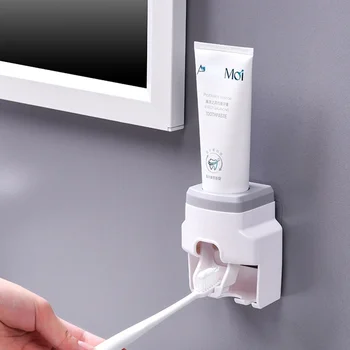 Kreativni Zid Montirati Automatski Dozator pasta za zube, Pribor za kupaonice Vodootporan Lijeni Držač četkica za zube za pastu za zube