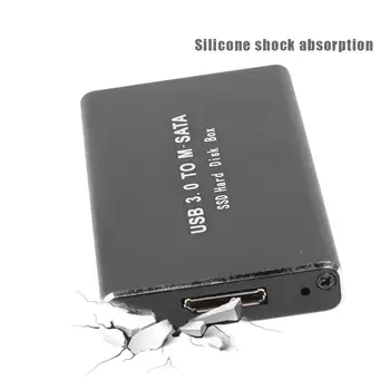 Kućište tvrdog diska Mini SSD-USB3.0 za adapter mSATA Kućište tvrdog diska u Kućište vanjskog tvrdog diska od aluminijske legure