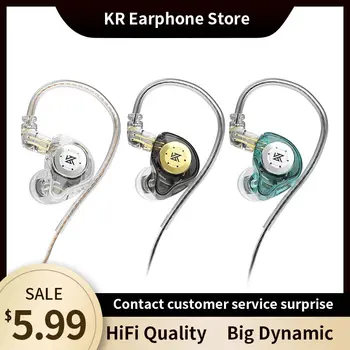 KZ EDX Pro HIFI Woofera glazbene Slušalice Sportske Slušalice od 3,5 mm, Žičane Slušalice Stereo Slušalice sa redukcijom šuma Slušalice s Mi