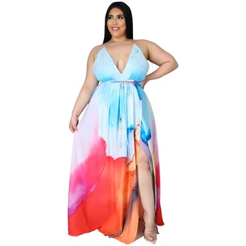 L-5XL Plus size haljina ženska ljetna odjeća 2021 moderan elegantan naslon bez rukava s бретельками seksi haljine veleprodaja Дропшиппинг