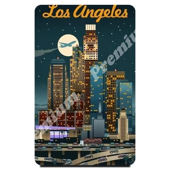 Los Angeles suvenir magnet starinski turistički plakat
