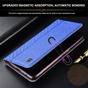 Luksuzna Tkanina kožna torbica za Samsung Galaxy M62 F62 A02 A02S A82 5 G Magnetski Flip poklopac Zaštitne navlake