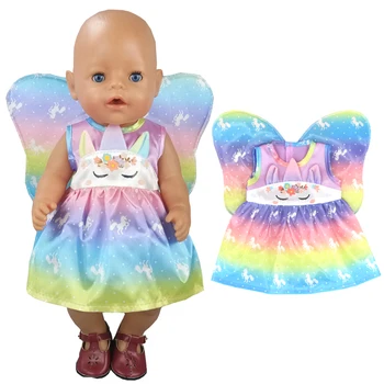 Lutkarska odjeća 43 cm, dječje i baby doll ogrtač, haljina je pogodan za 17 inča odjeća za novorođenčad lutaka dječje odjeće za igračke