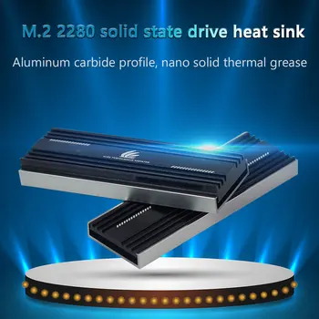 M. 2 SSD Hladnjak Hladnjak M2 2280 Ssd Hard Disk Hladnjak Aluminijski Radijator Nano Statički Термопаста Rashladna Osnova
