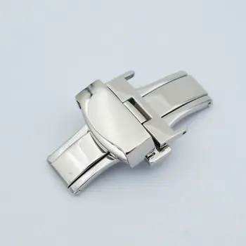 MAIKES 16 18 20 mm Novi high-end Srebrna Narukvica za sat s kravatom od nehrđajućeg čelika sa dvostrukim tipkovnice kopčom