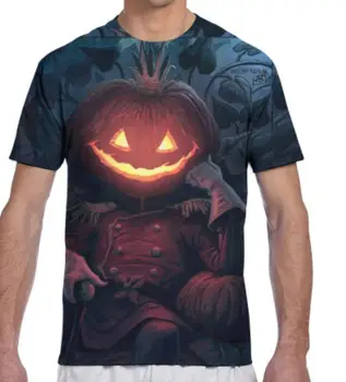 Majica sa svjetiljku bundeve za Halloween Dječje odjeće unisex strahote негабаритная majica 110-6XL veličina majice