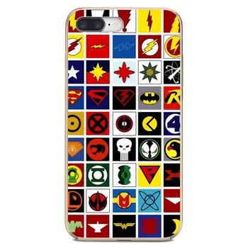 Marvel-Super-heroj-logo za BQ Aquaris C U2 U V X2 X Lite Pro Plus M E4.5 X5 E5 4G 2017 S 5059 6040L Torbica za mobilni telefon