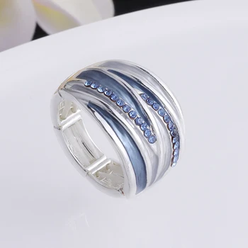 MeiceM 2021 Novi Dizajn prsten za žene Novi Dizajneri Geometrijski i Starinski Stil Emajl Podesivi Prsten Ženski nakit pribor