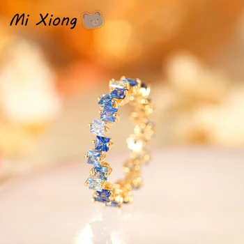 Mi Xiong Prsten od 925 sterling srebra za žene Angažman Сапфировые Luksuzni nakit Fin Moderan Vjenčanje Romantične Slatka Elegantne pokloni