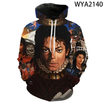 Michael Jackson 3D print Veste s kapuljačom za muškarce i za žene Dječje veste Moderan Hip-hop Ulica odjeća Harajuku Cool pulover