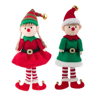 Mini-Božićno uređenje Doma Božić Slatka Elf Dječak Djevojčica Lutka Uređenje Dječje Igračke, Pokloni Božićno drvce Viseće pribor