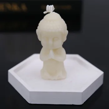 Mini-Oblik Buddhe Svijeća Silikonska Forma za DIY Ukras za svijeće Ručne Žbuke Epoksidna Smola Sapun kalup Kuhinjski pribor i Alat za pečenje