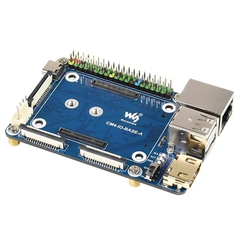 Mini-osnovna naknada Malina Pi CM4 za računski modul Malina Pi 4 Ugrađeni VENTILATOR CSI DSI USB RJ45 Gigabit Ethernet port