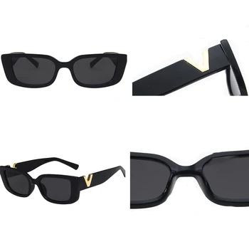 Moderan Vintage naočale za žene Mačka Oko Okvira Sunčane Naočale Luksuzni Klasicni V Sunčane Naočale Žele Sunčane Naočale Metalne Šarke Muške Naočale