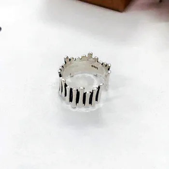 Moderan Vintage Silver Boji Geometrijski Prsten za žene Nakit Podesive Veličine Zaručnički prsten starinski