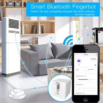 Moes Tuya Smart Bluetooth Fingerbot Gumb za Prebacivanje Potiskivač Aplikaciju Smart Life Glasovno upravljanje preko Alexa, Google Assistant
