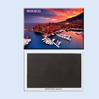 Monako Ljepota luka na zalasku 22893 Magnet za hladnjak za putovanja