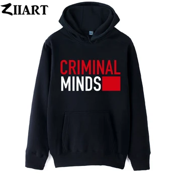 Muška Majica s kapuljačom za dječake Criminal Minds Ime Logo Odjeća za par Jesen Zima Runo ZIIART