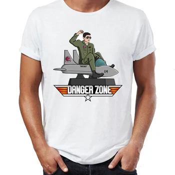 Muška majica Sterling Archer Danger Zone umjetničko djelo je Sjajan muška t-shirt Hip-hop Ulica odjeća Novi dolazak Muška odjeća